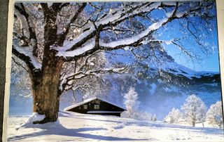 Poster paesaggio invernale