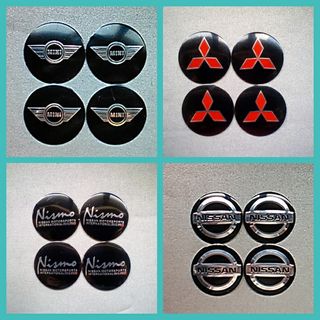 Pegatinas 56mm tapabuje centro rueda Mini Nissan