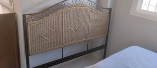 Cabecero cama 135/140cm mimbre