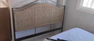 Cabecero cama 135/140cm mimbre