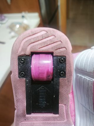 Zapatillas Deportivas Patín Niña Rosa.Talla 34