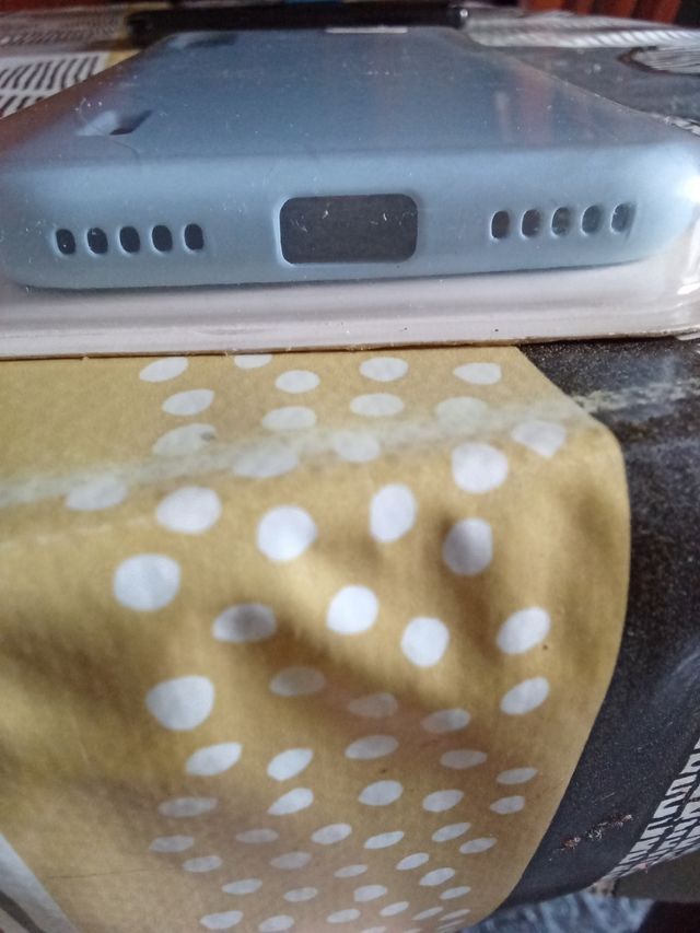 Funda silicona móvil CC9E azul