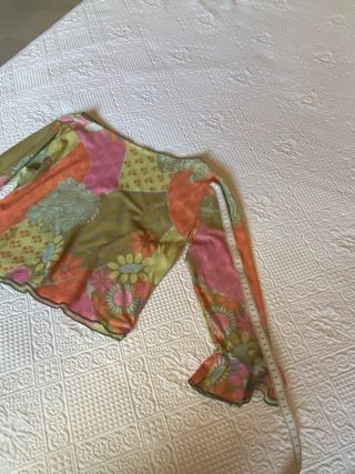 Blusa boho vintage multicolor T-M