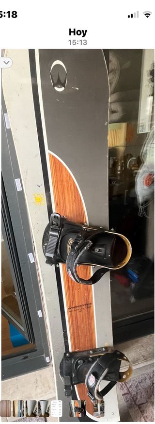 Tabla Snowboard usada + Fijaciones