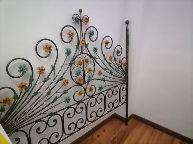 Cabecero cama matrimonio metal multicolor