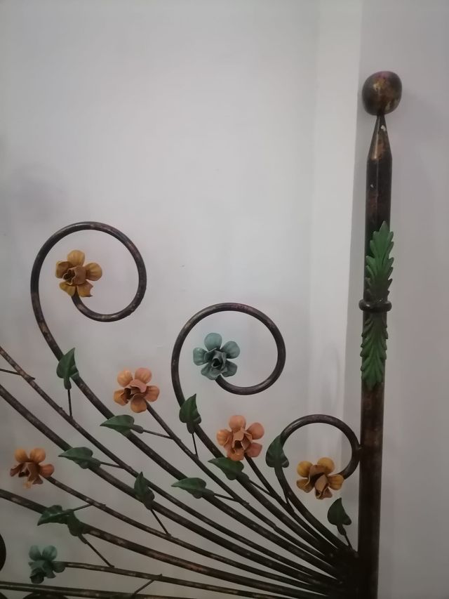 Cabecero cama matrimonio metal multicolor