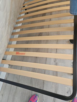Somier con colchón 105cm x 80 cm