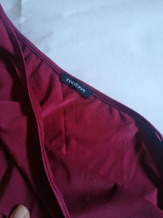 Vestito monospalla bordeaux Tg L