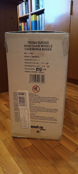 Trona Asalvo con ruedas infantil (sin estrenar)
