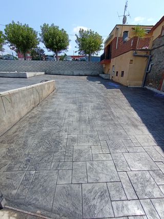 Hormigón impreso pavimento