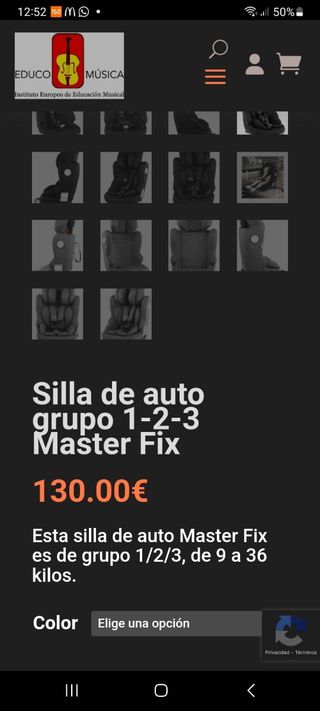 2 Sillas coche Master-Fix Isofix