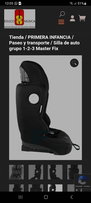 2 Sillas coche Master-Fix Isofix