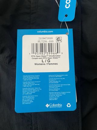 Chaqueta Columbia cortavientos