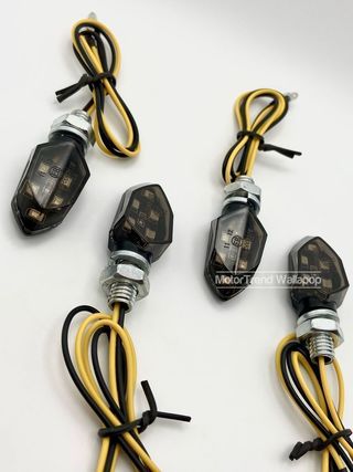 Intermitentes moto led homologados ahumado