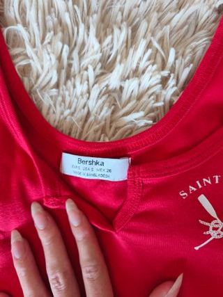 Pack de 2 tops tirantes negro y rojo