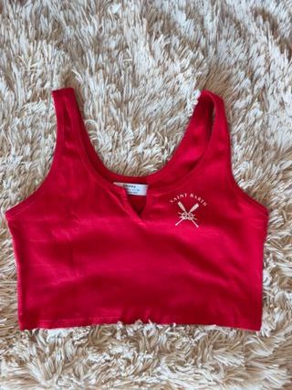 Pack de 2 tops tirantes negro y rojo