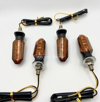 4x Intermitentes moto led homologados naranja