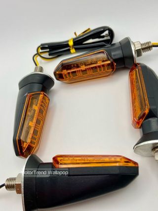 4x Intermitentes moto led homologados naranja
