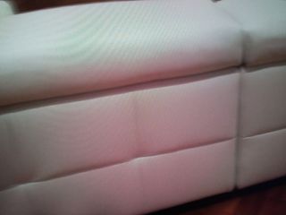 Divano Natuzzi bianco in pelle