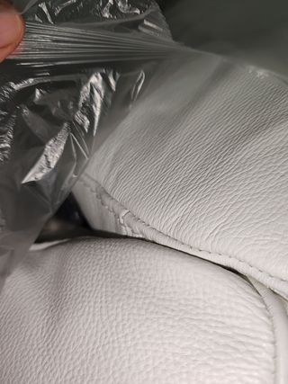 Divano Natuzzi bianco in pelle