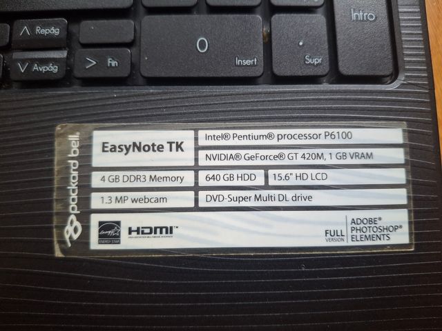 Packard Bell EasyNote TK