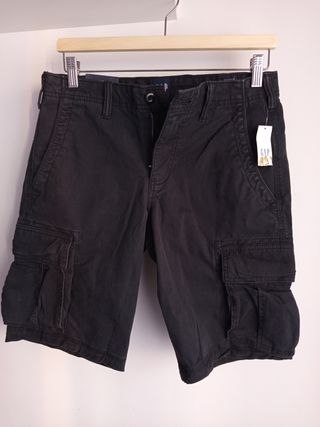 Bermuda cargo GAP negra - Talla 28