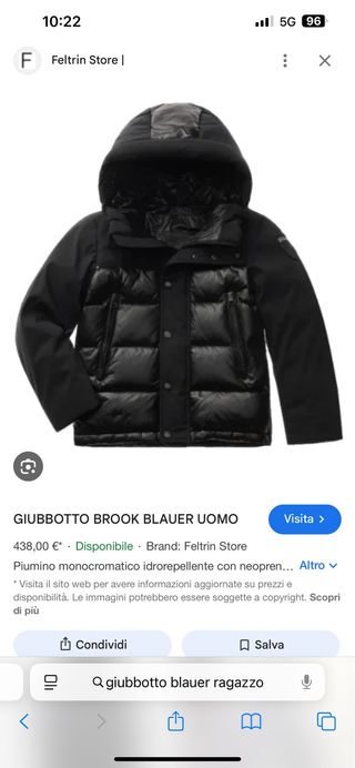 Giubbotto Blauer Uomo - Nero