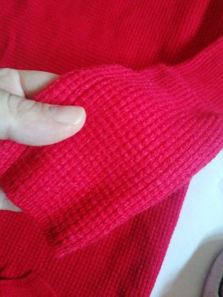 Vestito rosso lungo collo alto tg L
