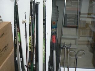 7 Cañas Pesca Carbono - Carretes