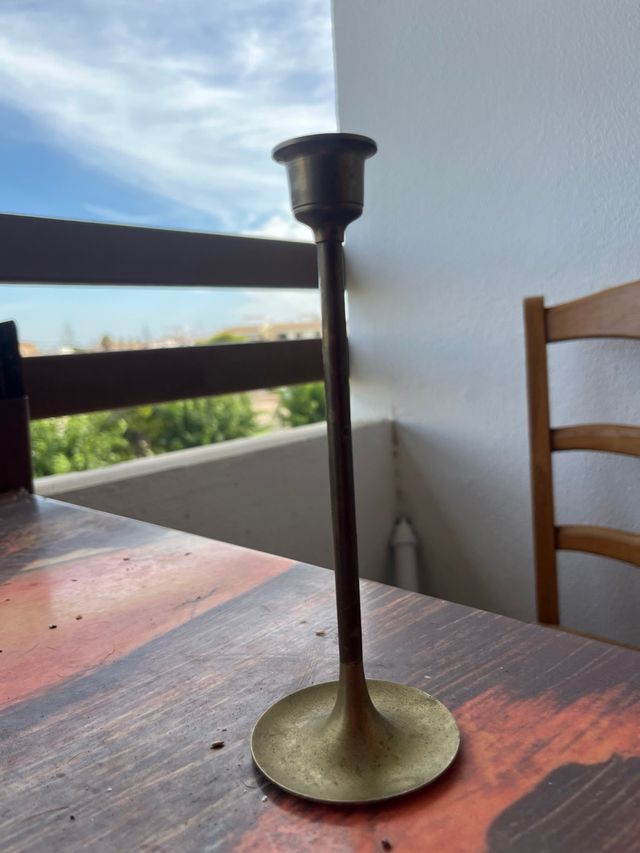 Portavelas latón vintage