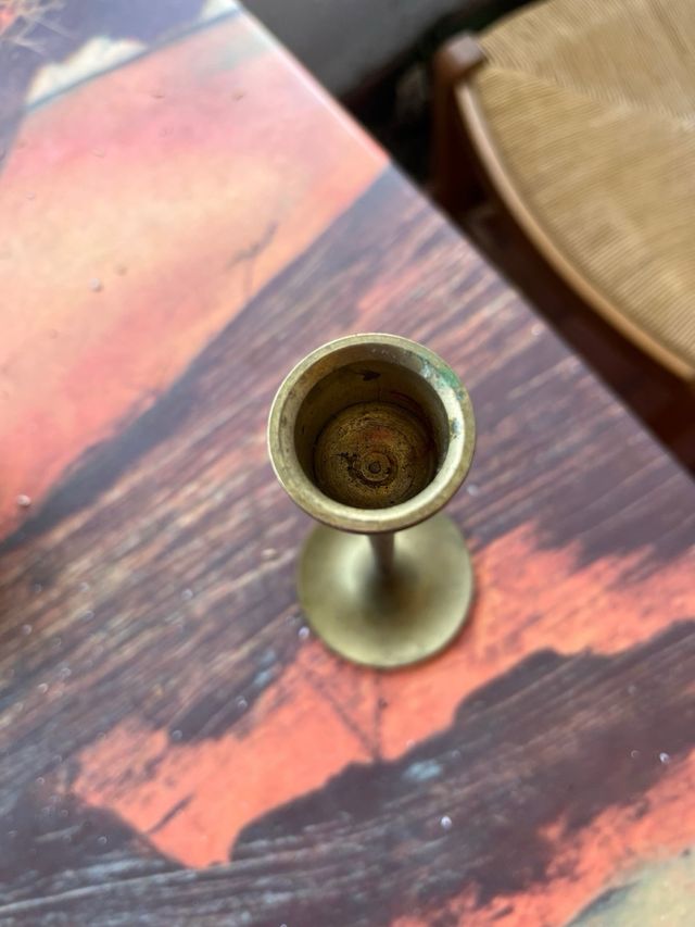 Portavelas latón vintage