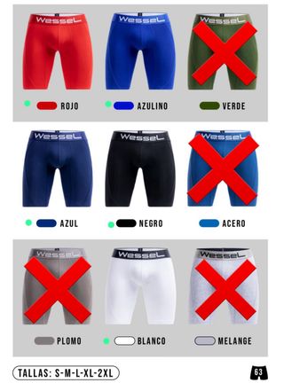 Boxer largos deportivos - algodón