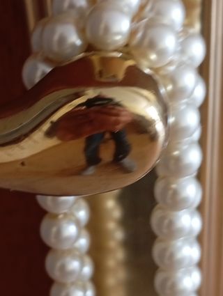 Collar perlas doble blanco