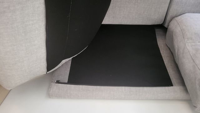 OFERTÓN: Sofá de 2 plazas - Gris Claro/Verde