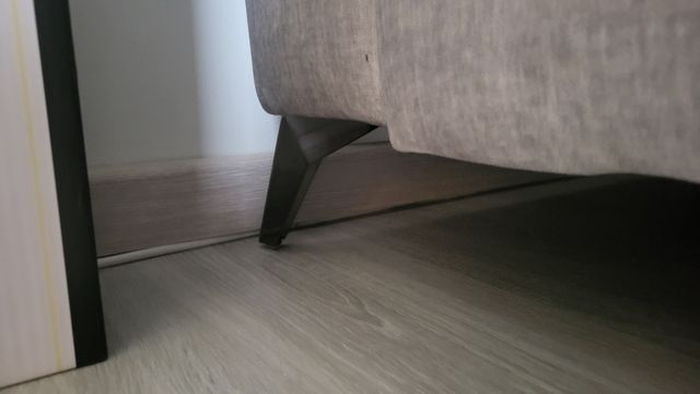 OFERTÓN: Sofá de 2 plazas - Gris Claro/Verde