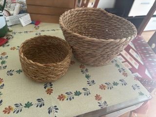 2 canastas de yute - Decoración hogar