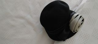 Sombrero mujer negro c/ adorno