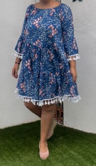 Vestido azul L - Aire Andaluz