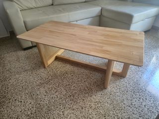 A estrenar! Mesa centro madera de Caucho Natural 