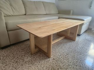A estrenar! Mesa centro madera de Caucho Natural 