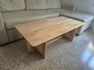 A estrenar! Mesa centro madera de Caucho Natural 