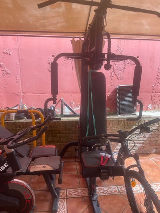 Máquina multifuncional, bici estática + pack muscu