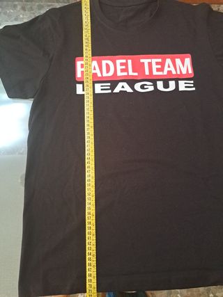Camiseta negra manga corta PADEL TEAM LEAGUE