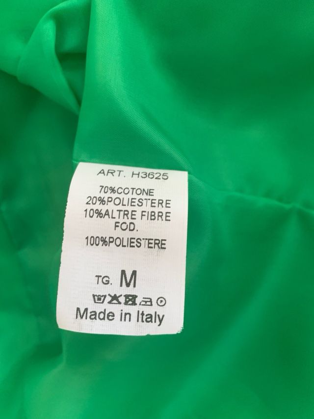 Blazer doppiopetto verde a quadri foderato