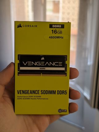 RAM Corsair VENGEANCE DDR5 (1x16GB) para portátil 