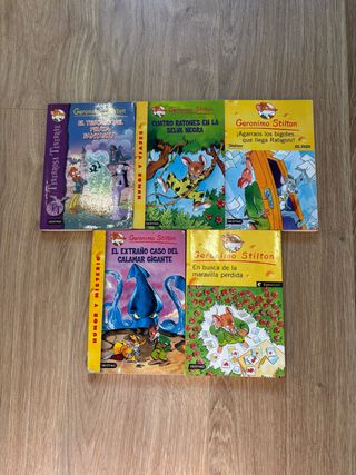 Pack 5 libros Gerónimo Stilton