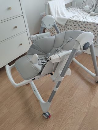 Trona Peg Perego Pappa Prima Follow Me gris