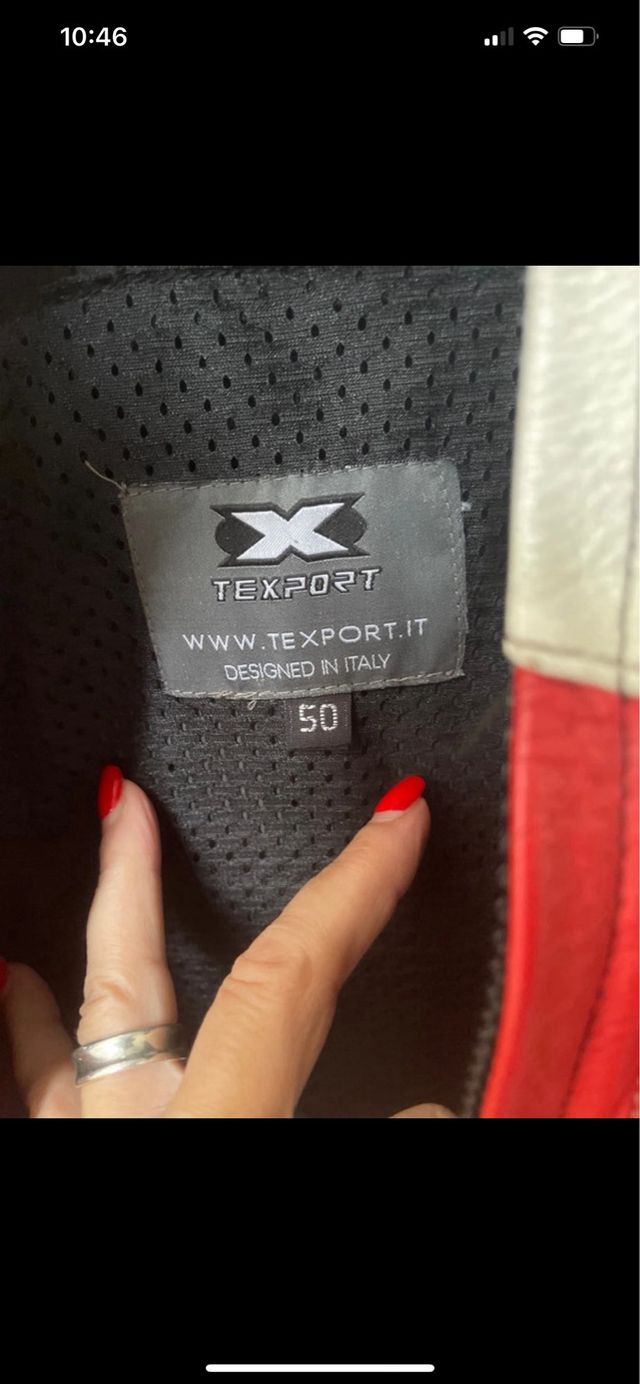 Giacca moto pelle Texport