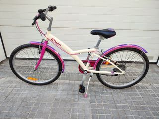 Bicicleta B'Twin Nature Marfil 24 Pulgadas 6 Veloc