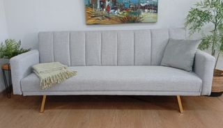 Sofá Cama, Cómodo, Bógota, Tela Gris. Económico!